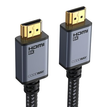 CODEWAY 8K HDMI 2.1版 60Hz UHD 傳輸線 灰色  5m  1條