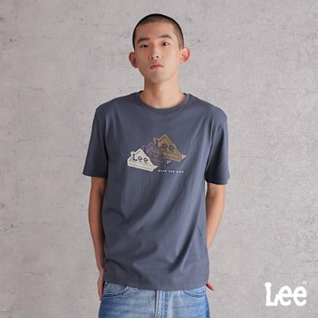 Lee 男款 舒適版型 WORK AND PLAY短袖圓領TEE 深灰