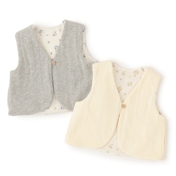 petit main 品牌旗艦店 雙面穿背心(嬰兒) 【日本直接出貨】