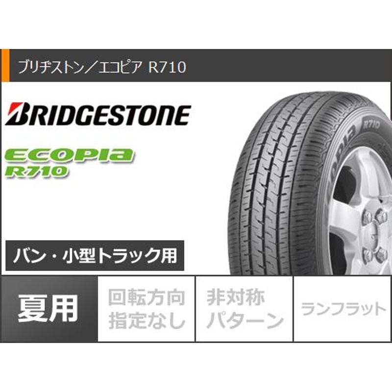 ●⑳ブリヂストンエコピアR710　145/80R12　サマータイヤ４本セット