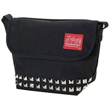 【Manhattan Portage 曼哈頓】MPJ1603 MESSENGER BAG 鉚釘 郵差包 / 側背包 (PYR 黑色)