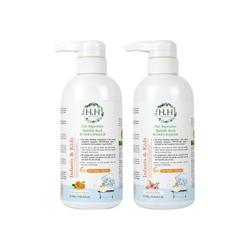 HH寶貝燕麥皂素泡泡浴露(500g)2入