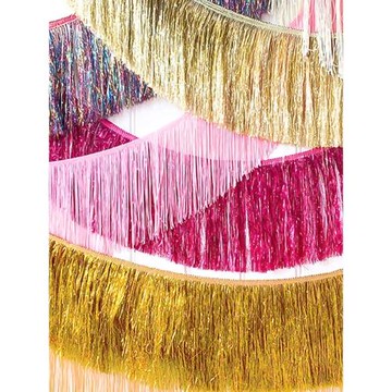 【吉祥道具】短雨絲簾流蘇裝飾拉花生日拉旗布置舞臺表演兒童背景