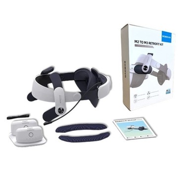 BOBOVR M2 Plus-2 頭帶(雙電池)+M2 to M3 配件組 (Quest2 Quest3適用)