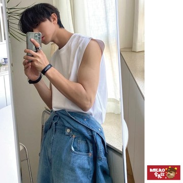 【AMERO】男裝 女裝 圓領 背心 寬肩 精梳棉 寬鬆 情侶裝