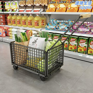 【加厚便攜】購物小拉車 買菜車 購物車 快遞車 拖車 手拉車 摺疊收納 萬向輪 承重強 家用超市取菜購物神器