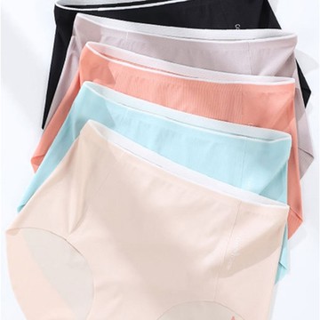 大尺碼絲滑中腰內褲 L-2XL 隨機色(老闆不賣了!! )