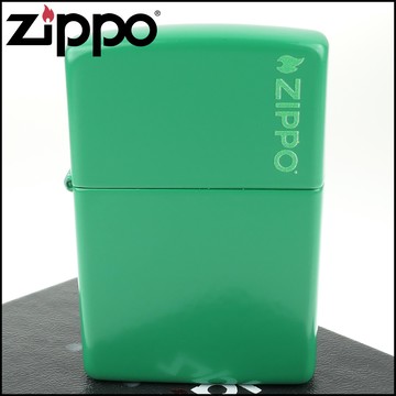 【ZIPPO】美系~Grass Green Matte-草綠色烤漆-LOGO字樣打火機
