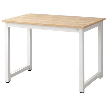 AOTTO 簡約加厚鋼架辦公桌-100公分(書桌 辦公桌 電腦桌)白色