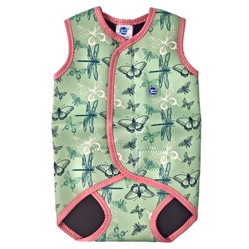 Splash About 幼兒款 BabyWrap 包裹式保暖泳衣  L  花漾蜻蜓