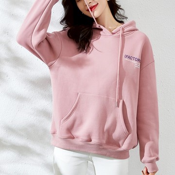 年秋冬連帽衛衣加絨加厚女年早春新款寬松韓版外套上衣潮