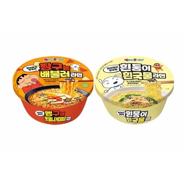韓國🇰🇷Chocobi 蠟筆小新聯名卡通泡麵 炸醬麵/辣拌麵/湯麵