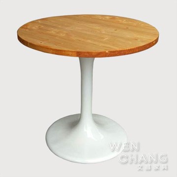 訂製品 丹麥北歐風 鬱金香桌 圓餐桌 洽談桌 CU010