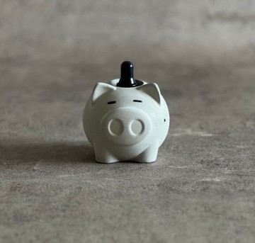 有痣者事竟成/擴香石/豬/精油座/水泥/擺件/蠟燭臺/附贈精油