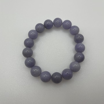 【云綺珠寶】天然緬甸A貨翡翠。濃紫 紫羅蘭 手串 11mm+ (附台證)