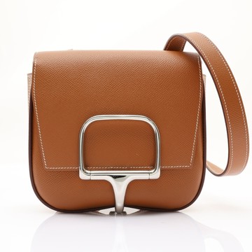 HERMES 愛馬仕 Della Cavalleria 肩背包 金棕色 Epsom 牛革 Y刻 H085367CK 【二手名牌BRAND OFF】