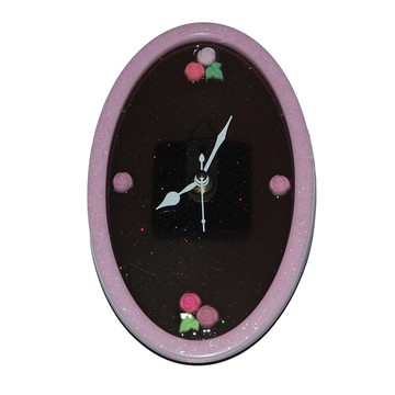 草莓巧克力橢圓形時鐘