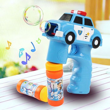 警察車造型連續式電動泡泡槍(有LED燈+音樂)【888便利購】