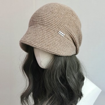 百搭慵懶風護耳保暖堆堆帽122535C