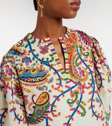 Etro Paisley printed cotton top