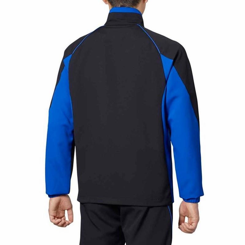 arena アリーナ ジャケット ブラック×ブルー 水泳 トレーニングウェア