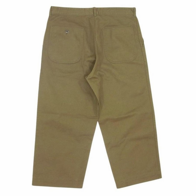 ブッチャープロダクツ ワークパンツ 34 カーキ ヘリンボーン