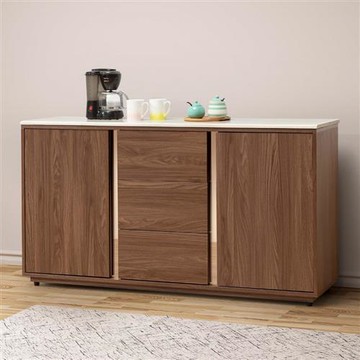 【MUNA】 曼哈頓5尺岩板餐櫃/碗盤櫃