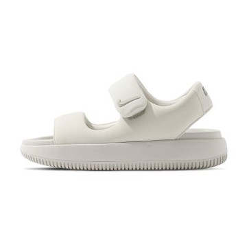 Nike Calm Sandal 女鞋 白色 麵包 厚底 魔鬼氈 可調式束帶 休閒 涼鞋 FJ6043-002