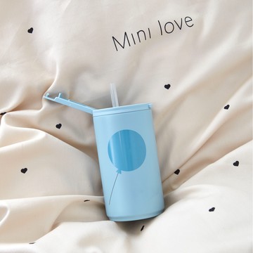 丹麥Design Letters 350ml 氣球吸管保溫杯 – 藍色