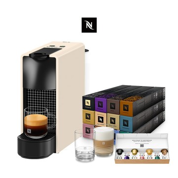 【Nespresso】膠囊咖啡機 Essenza Mini &品味經典禮盒120顆(贈品牌禮二選一)