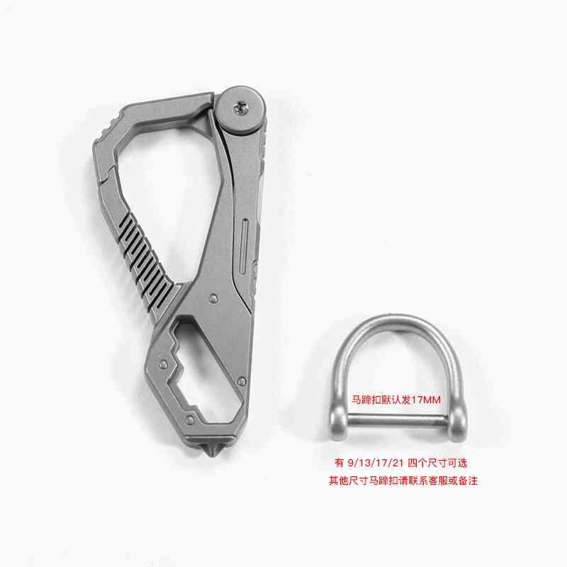 EDC Titanium Alloy Keychain Multi-function Portable EDC Knife Set Car Key Hanging Buckle Keychain Outdoor Camping EDC Tools