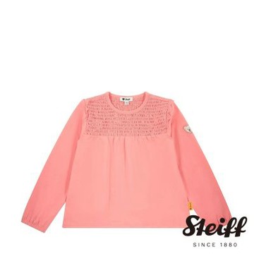 STEIFF熊頭童裝 壓褶長袖T恤衫 2-8歲