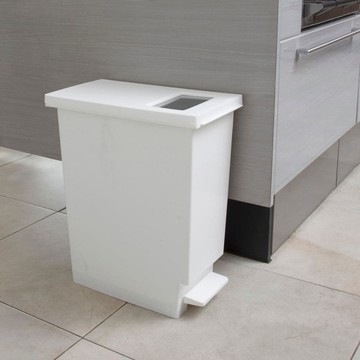 【TONBO】UNEED系列推蓋踩踏雙用型垃圾桶30L