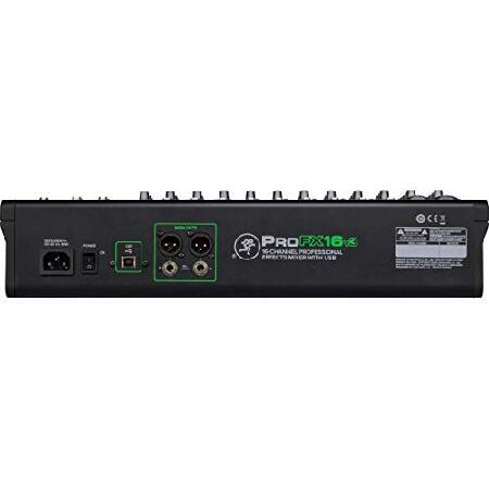 Mackie ProFX16v3 16-Channel Sound Reinforcement Mixer with Built-In FX   Basic XLR USB TRS TS RCA Cable Bundle ＆ Fibertique Microfiber Cleaning Cloth