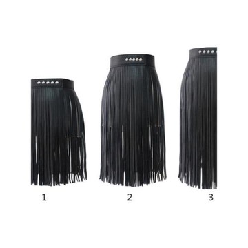Long fringe skirt belt PU leather 長款流蘇半身裙腰帶PU皮
