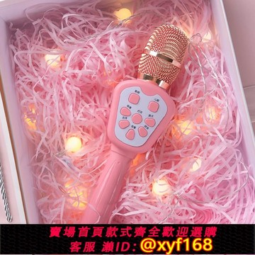 {可打統編 保固一年}兒童小話筒寶寶玩具卡拉ok唱歌機音響一體手機麥克風回聲藍牙女孩