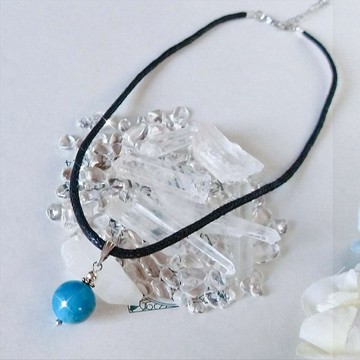 Apatite 天然石 頸鍊 項鍊 墜飾