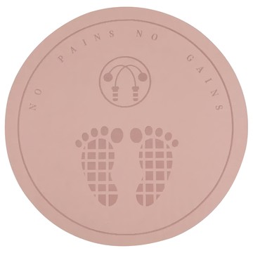 小鮮肉媽咪寶貝生活館 tpe加厚靜音減震跳繩墊 圓形地墊 20mm 64cm 粉色  1個