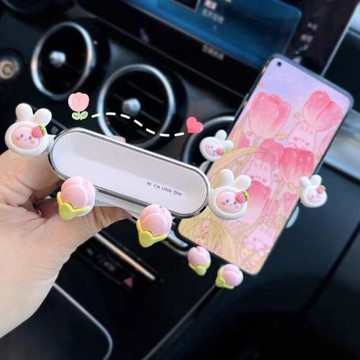 新款手機架車載手機支架汽車改裝卡扣式車導航通用手機支架掛鉤駕