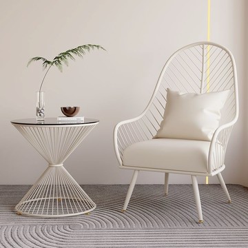 奶油網紅ins小桌子陽臺喝茶簡約臥室茶幾庭院陽臺茶桌椅三件套197SFY 快速出貨