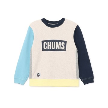 CHUMS Kids CHUMS Logo Crew Top LP 中大童 圓領套頭衫 Lt.BlueCrazy CH201077C103