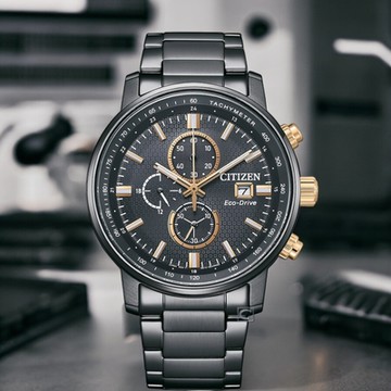 CITIZEN 星辰錶 光動能錶 計時手錶 男錶 指針錶 防水錶 聖誕節 禮物-43mm CA0846-81E