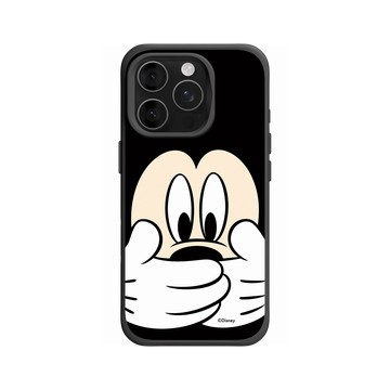 iPhone 16 Pro SolidX 黑 - 迪士尼-米奇 Mickey - 米奇摀嘴