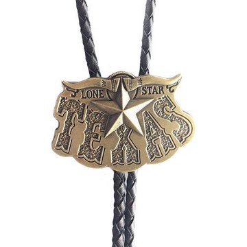 【米蘭精品】Bolo tie波洛領帶-鍍銅德州字母美式領帶男配件74gx19