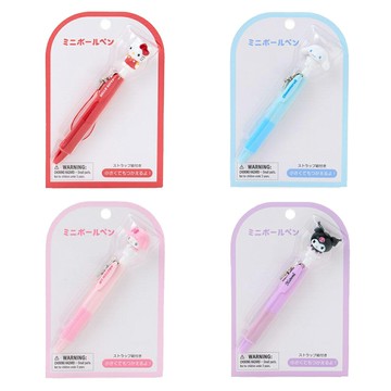 真愛日本 預購 凱蒂貓kitty 美樂蒂 大耳狗 酷洛米 迷你筆 公仔原子筆 附掛繩 文具 LD51