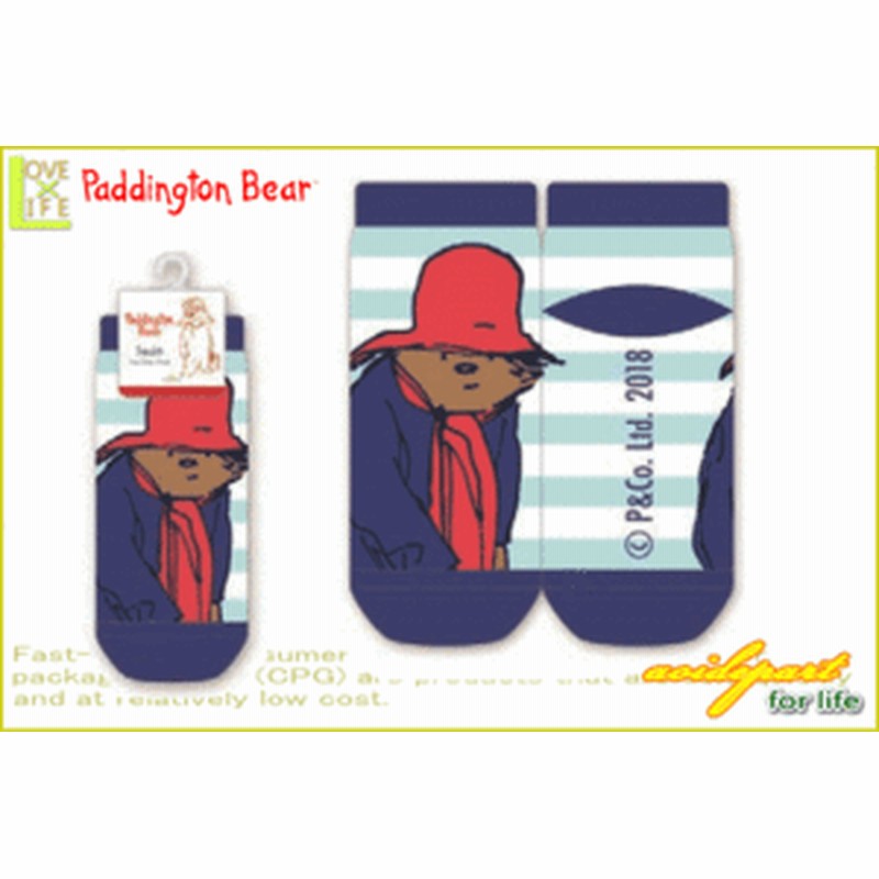 くまのパディントン ソックス ボーダー Paddington Bear パディントンベア くつした 靴下 おしゃれ 絵本 児童 通販 Lineポイント最大1 0 Get Lineショッピング