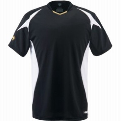 デサント DESCENTE ベースボールシャツ 野球 ソフトベースボールTシャツ (jdb116-bksw)
