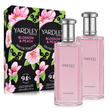 YARDLEY 雅麗 櫻花&白桃淡香水(125ml)X2入