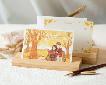 情人節情侶心意卡-四季-秋