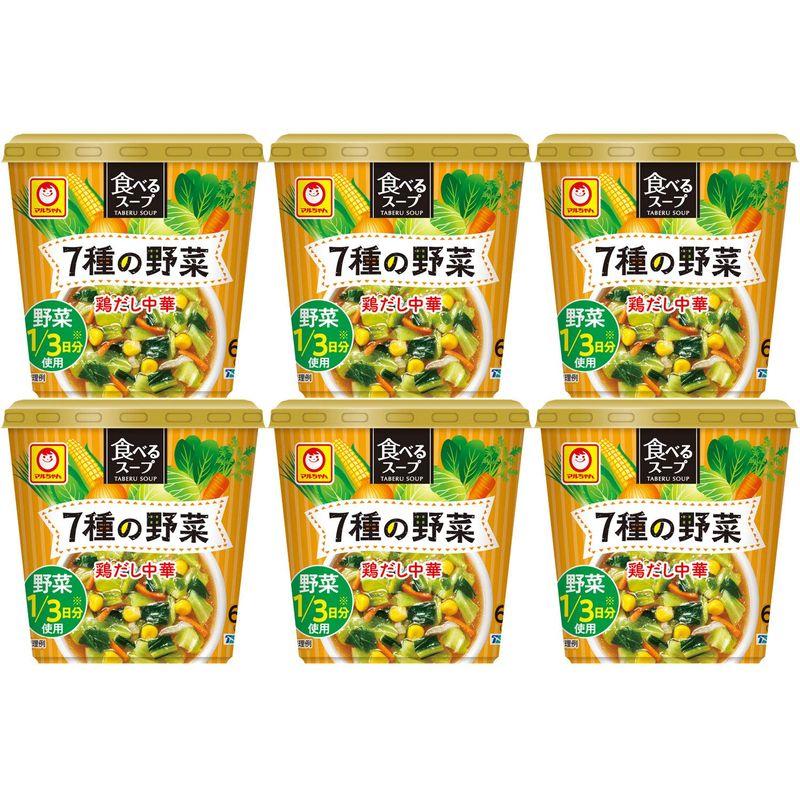 マルちゃん 食べるスープ 7種の野菜鶏だし中華 25g ×6個